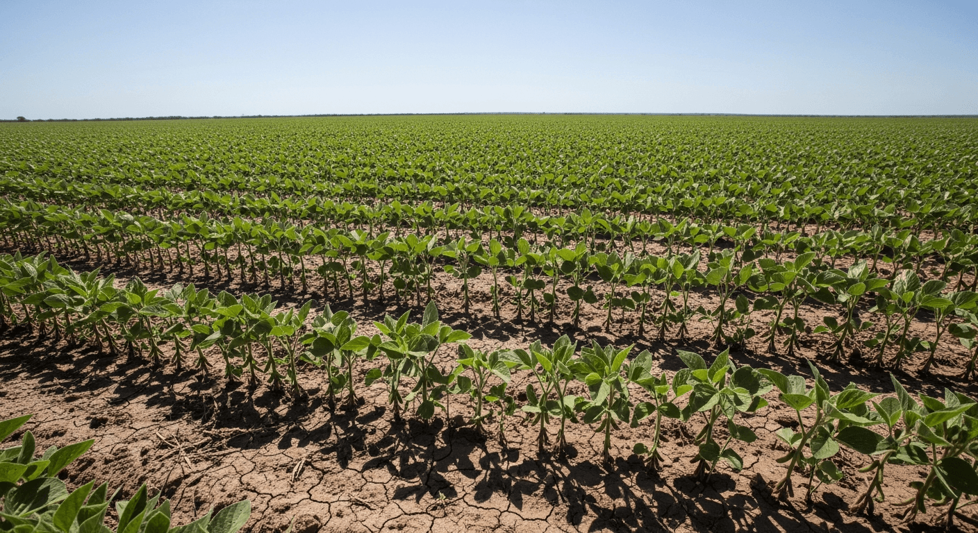 Brazil dry spell triggers crop stress in major soybean belts