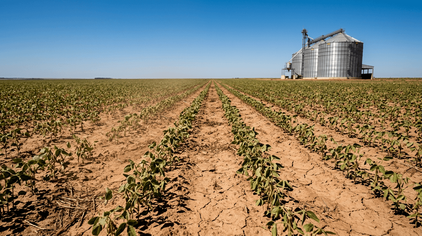 Dry spell in Brazil's soybean belt raises crop-stress risk