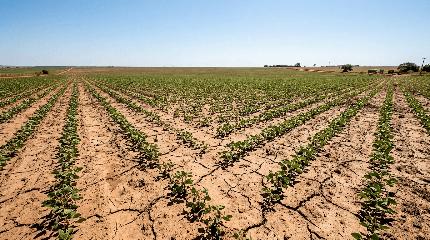 Dry spell in Brazil's soybean belt raises crop-stress risks