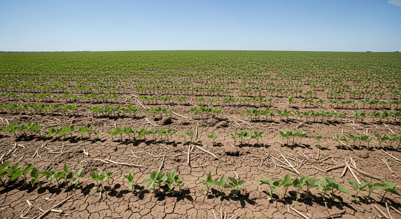 Dry Spell in Brazil Soybean Belt Raises Crop-Stress Risk