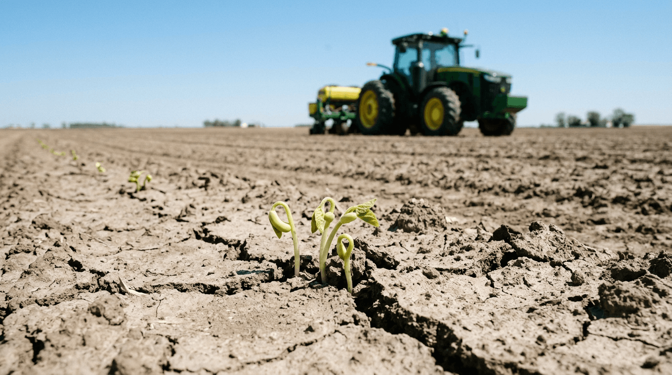 Dry Spell Risks Brazil Soybean Production in Key Farming Regions