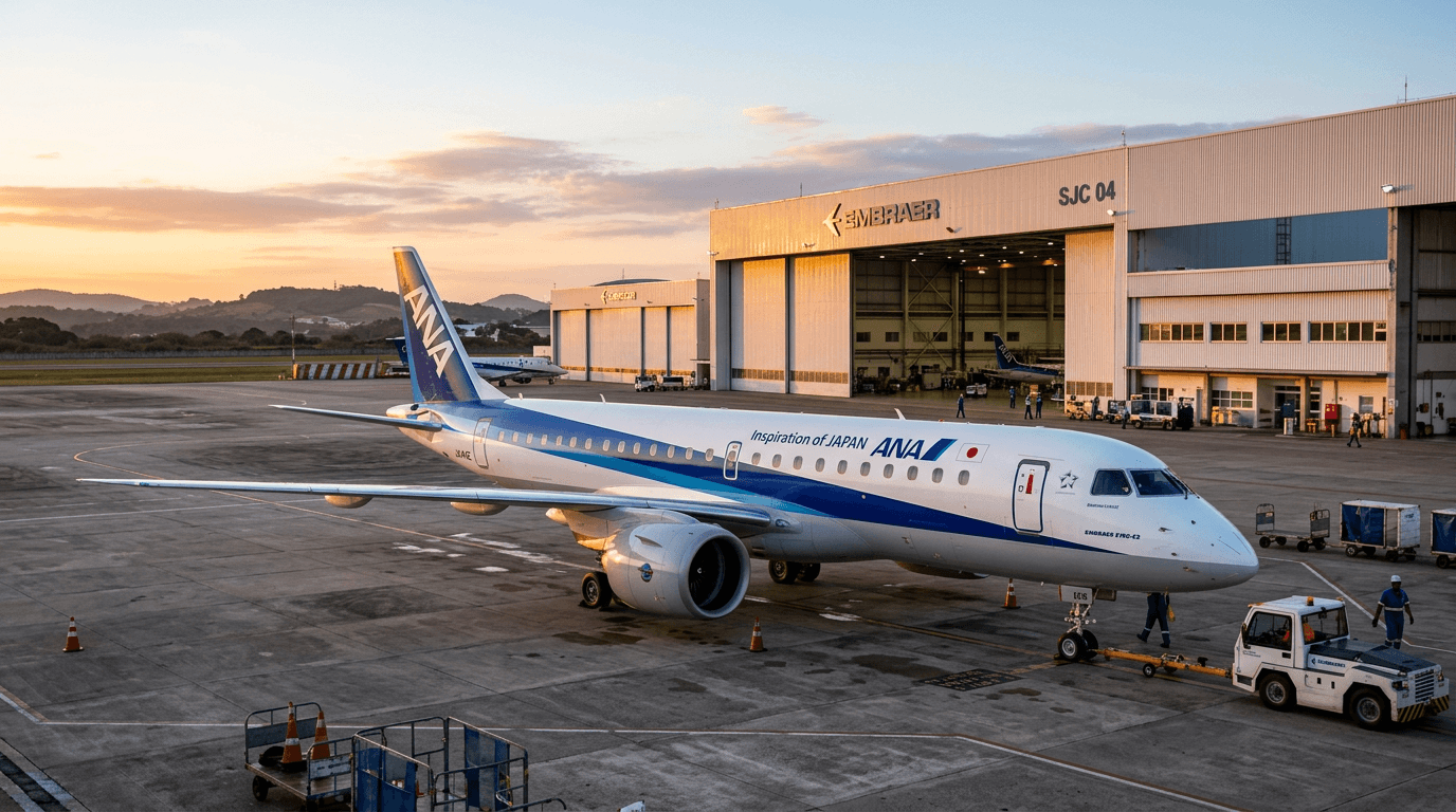 Embraer Secures Eight-Jet Follow-On Order from Japan's ANA Holdings, Boosting E2 Backlog