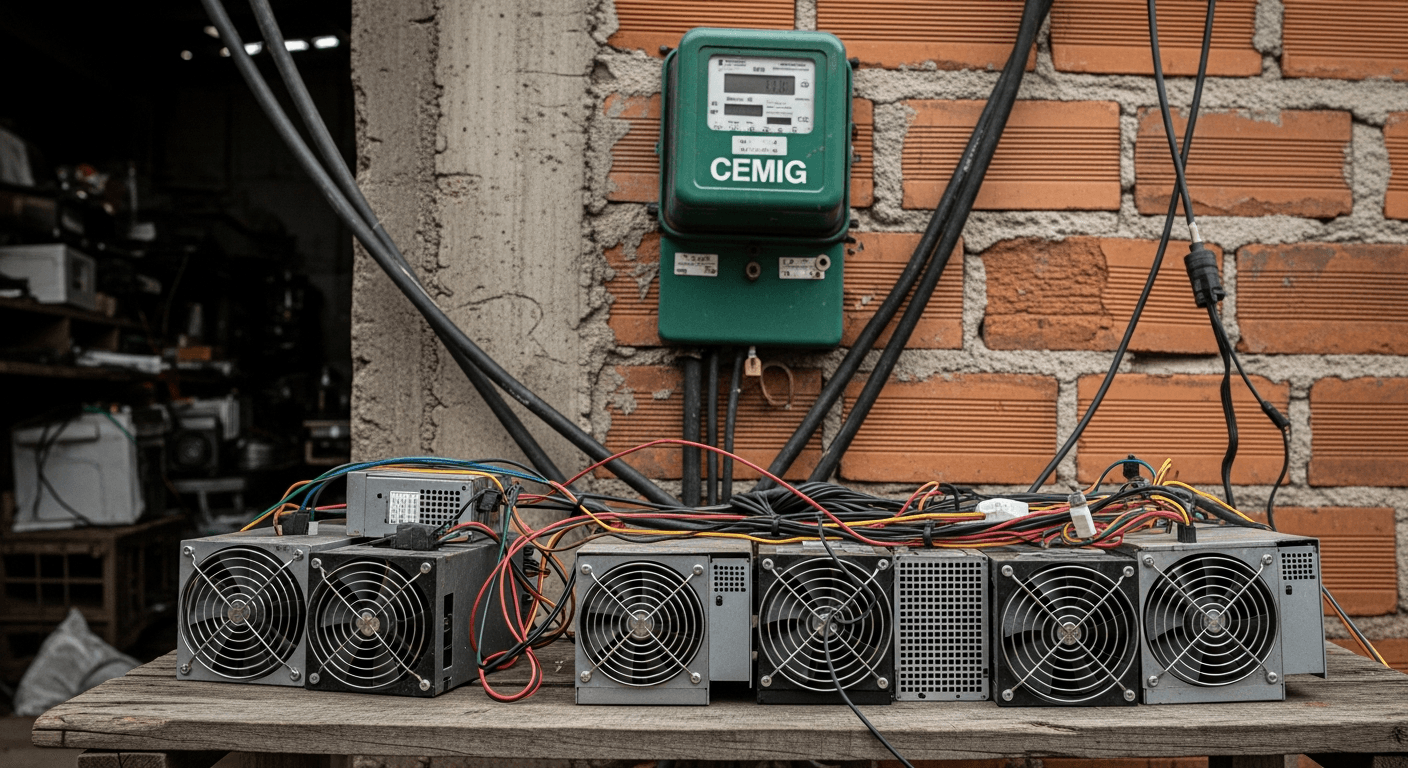 Police Bust Illegal Bitcoin Mining Farm in Minas Gerais, Highlighting Energy Theft Risk for Utility CEMIG (CIG/CIG.A)